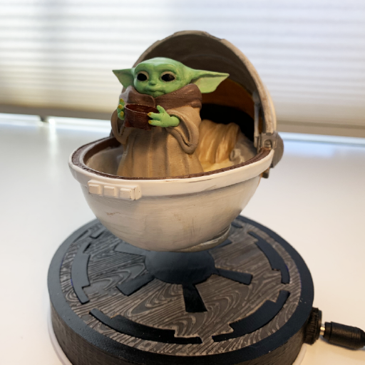 Magnetic Levitating Baby Yoda Crib